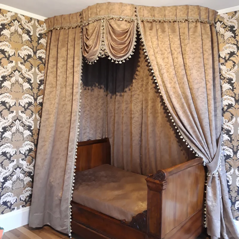 ciel de lit, chambre, décoration